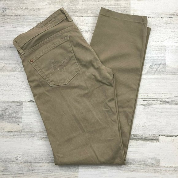 AG Adriano Goldschmied The Dietrich Khaki Jeans Lo - Picture 3 of 8